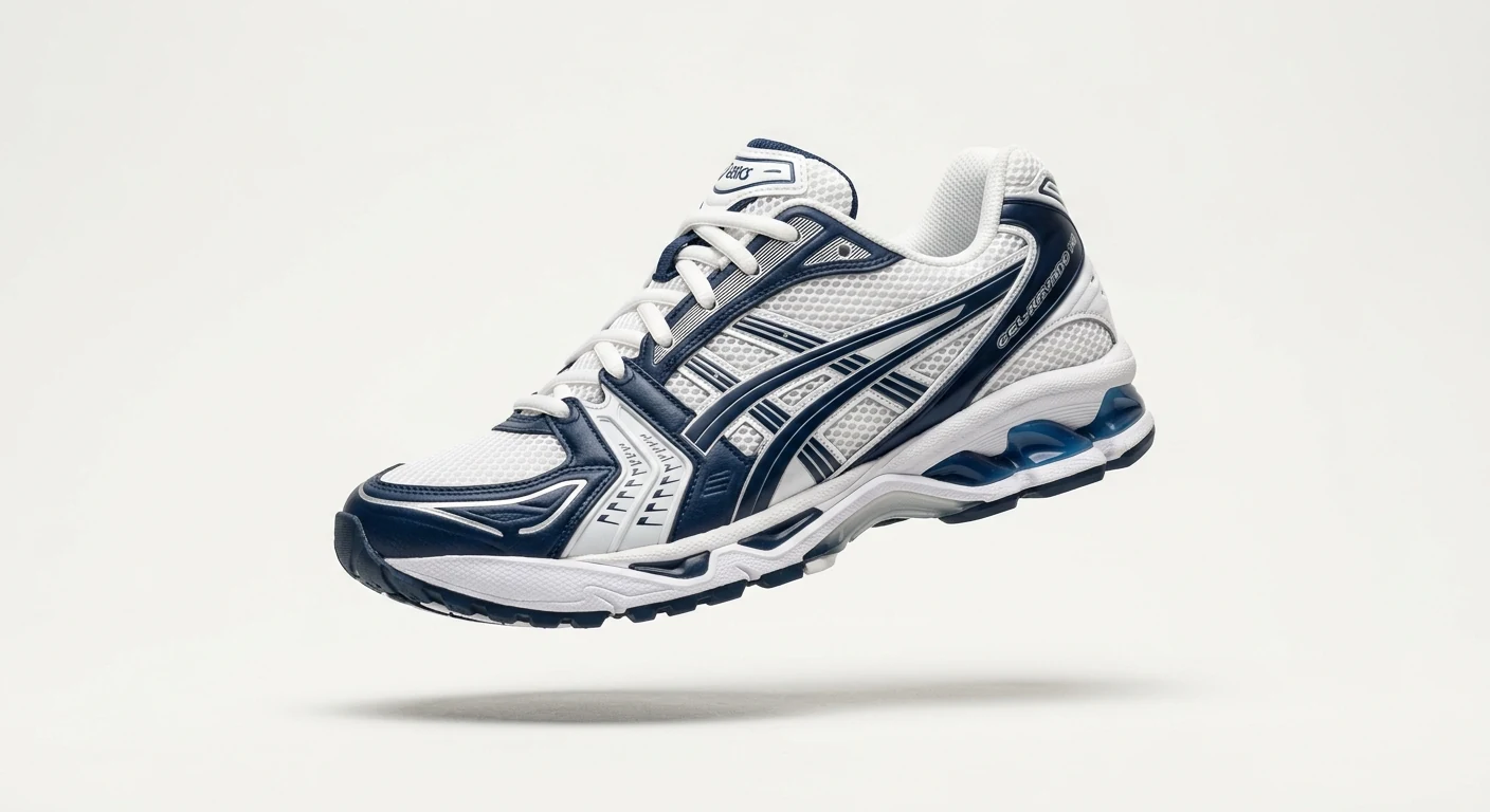 A-Sics GEL-Kayano 14 Blanc & Bleu Marine Nuit
