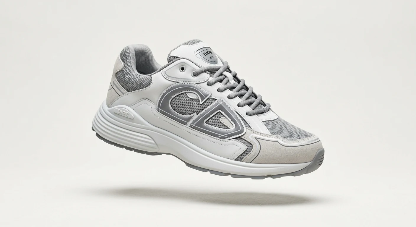 D'Ior Paris B30 Sneaker Blanc & Gris Technique