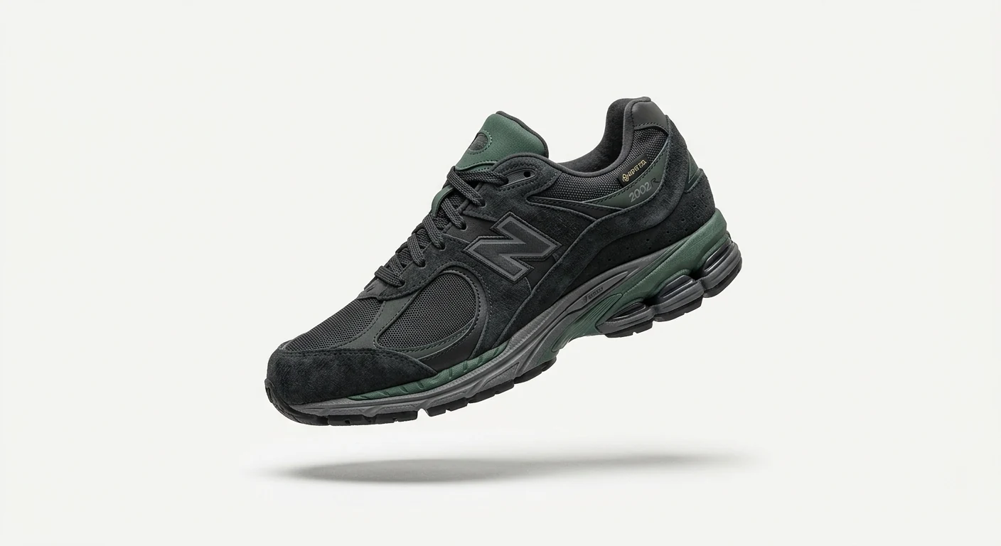 N-Balance 2002R Gore-Tex Noir Stealth & Vert Forêt