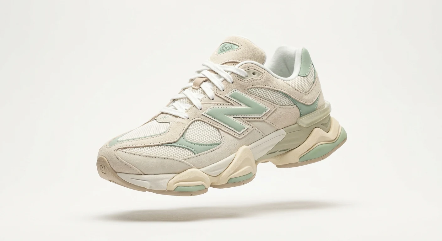 N-Balance 9060 Blanc Lin & Vert Amande