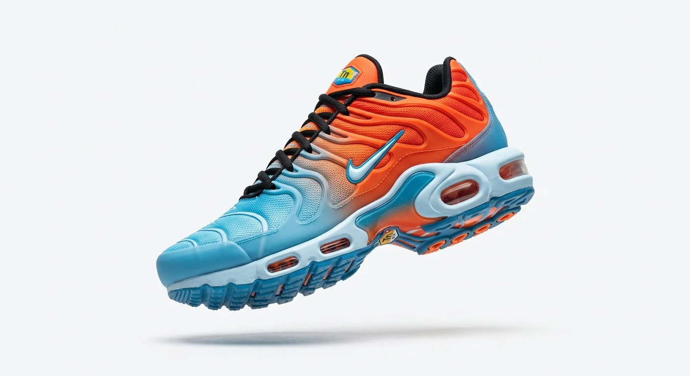 Nik'Air Air Max Plus Drift Bleu Arctique & Flammes Solaires