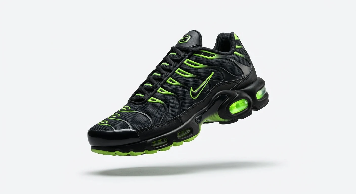 Nik'Air Air Max Plus TN Black Stealth & Vert Néon