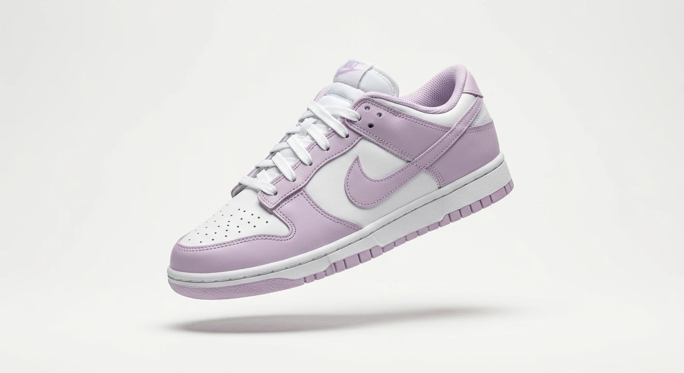 Nik'Air Dunk Low Lilac Pastel & Blanc Albâtre
